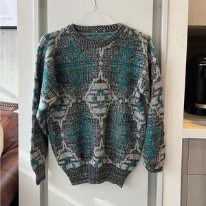 Vintage knit crewneck sweater